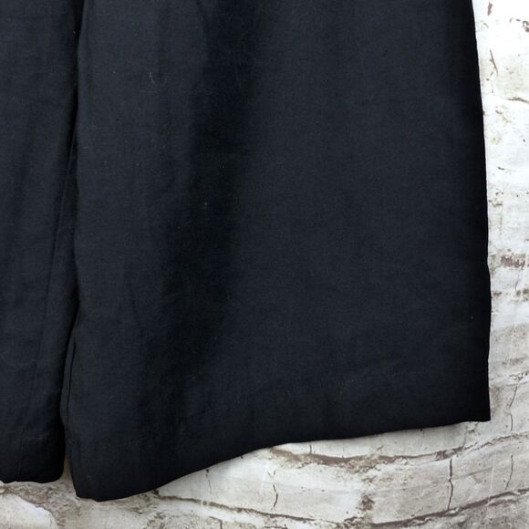 Who What Wear Pants Women 8 Black Wide Leg Crop Pleated Sailor Rayon 28x22 Boho - Picture 7 of 11